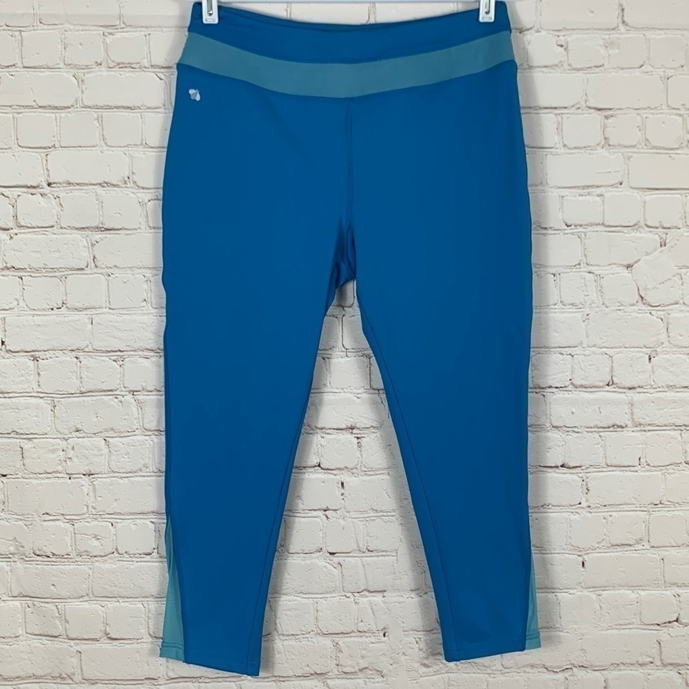 CEE bee CHERYL BURKE Leggings Size M Crop Pants with Mesh Inserts Size Medium